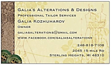 Galia's Alterations & Designs